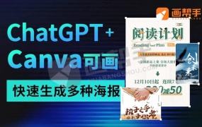 ChatGPT+Canva可画工具,快速生成多种海报