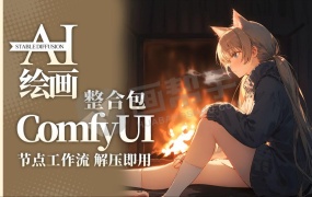 【AI绘画】秋叶 ComfyUI整合包发布!解压即用 一键启动 工作流版界面 超多节点