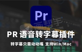 PR插件|Adobe 2024 PR 语音转字幕插件来了,转字幕只需动动嘴,支持Win/Mac!