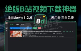 绝版B站视频下载神器Bilidown 最后的可用版本!无广告且完全免费