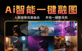 AI智能融图打光黑科技!10秒智能补光 实现人物背景完美融合 本地一键整合包
